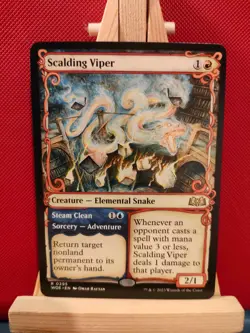 Scalding Viper (Showcase) - Wilds of Eldraine - Rare - NM - MTG - Image 1