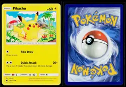 PIKACHU 30/111 COMMON CRIMSON INVASION POKEMON LP - Image 1