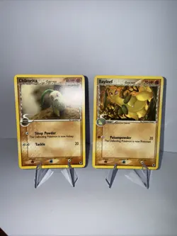 Pokemon TCG - Chikorita And Bayleef - Dragon Frontiers - 44/101 + 26/101 Bundle - Image 1