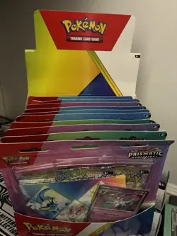 Pokemon TCG Prismatic Evolutions Booster Pack Lot Sylveon & Vaporeon Ages 6+ - Image 1