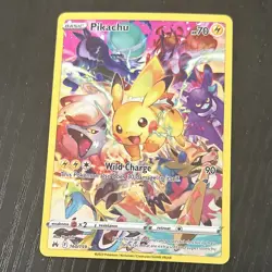 Pokemon TCG Pikachu 160/159 Crown Zenith Secret Rare Full Art Holo - Image 1