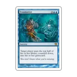 WOTC MtG 9th Ed Traumatize (R) (Foil) NM - Image 1