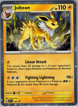 Jolteon (Cosmos Holo) 169 Holo SV: Scarlet & Violet Promo - Pokemon Card - NM - Image 1