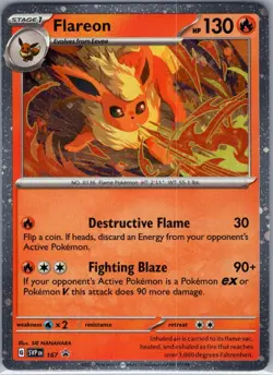 Flareon - (Cosmos Holo) 167 Holo SV: Scarlet & Violet Promo - Pokemon Card - NM - Image 1