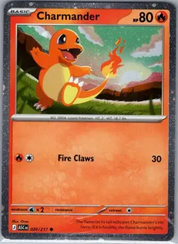 Charmander - (Cosmos Holo) 020/217 Holo - Pokemon Card - NM - Image 1