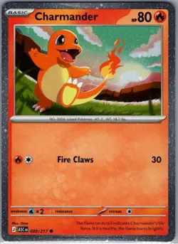 Charmander - (Cosmos Holo) 020/217 - Pokemon Card - NM - Image 1