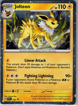 Jolteon - (Cosmos Holo) SVP 169 SV: Scarlet & Violet Promo - Pokemon Card - NM - Image 1
