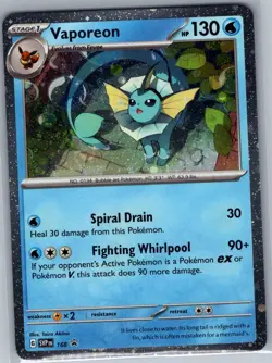 Vaporeon - (Cosmos Holo) 168 SV: Scarlet & Violet Promo - Pokemon Card - NM - Image 1