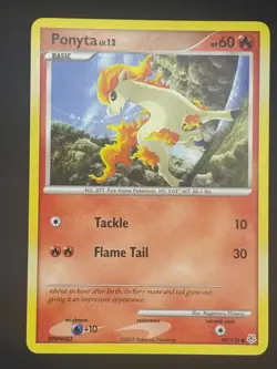 Ponyta 94/130 - Diamond & Pearl Base - Common Pokemon Card - LP - Image 1