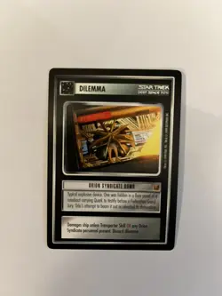 Star Trek CCG 1E RoA Rules of Acquisition Orion Syndicate Bomb Mint Rare Card - Image 1