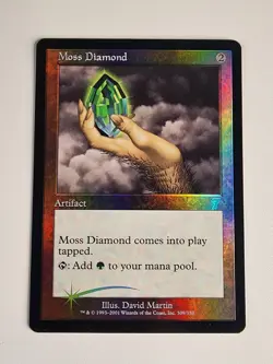 MTG Moss Diamond 7th Edition Foil! Nm Clean Card! Magic The Gathering - Image 1