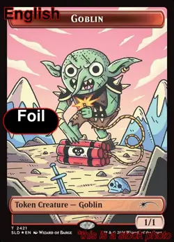 EN - Foil - Goblin Token - 2421 - SLD - NM - Image 1