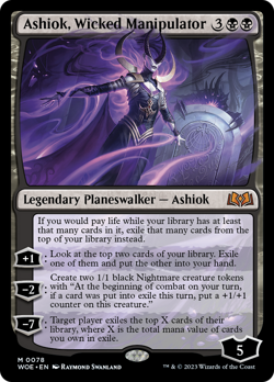 Ashiok, Wicked Manipulator [Wilds of Eldraine] Magic MTG - Image 1