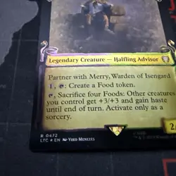 FOIL Pippin, Warden of Isengard Showcase Scrolls LORD OF THE RINGS MTG UNPLAYED - Image 2