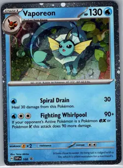 Vaporeon - (Cosmos Holo) 168 Holo Scarlet & Violet Promo - Pokemon Card - NM - Image 1