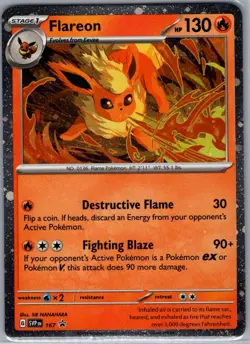 Flareon - (Cosmos Holo) 167 Holo SV: Scarlet & Violet Promo - Pokemon Card - NM - Image 1