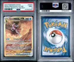 POKEMON SWORD & SHIELD CROWN ZENITH FULL ART/ORIGIN FORME PALKIA VSTAR PSA 9 - Image 3