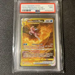 POKEMON SWORD & SHIELD CROWN ZENITH FULL ART/ORIGIN FORME PALKIA VSTAR PSA 9 - Image 4