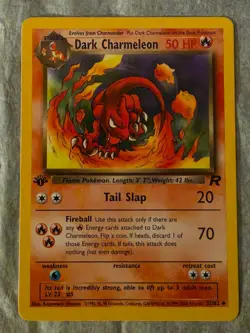 Dark Charmeleon (32/82), Pokemon Team Rocket 1st Edition, LP - Image 1