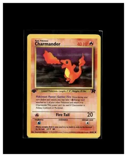 Pokemon TCG 1st Edition Charmander 50/82 Team Rocket Regular - Image 1