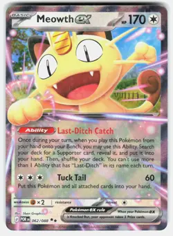 Meowth ex 062/088 Double Rare Perfect Order Pokemon Holo NM/M - Image 1