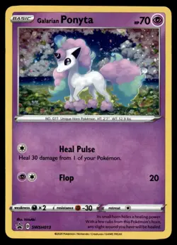 Galarian Ponyta SWSH013 Holo Promo Sword & Shield Promo Pokemon Holo Near Mint - Image 1