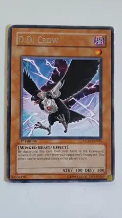 D.D. Crow [STON-EN024] Rare Yu Gi Oh! Light/Medium Play 1st Edition - Image 1