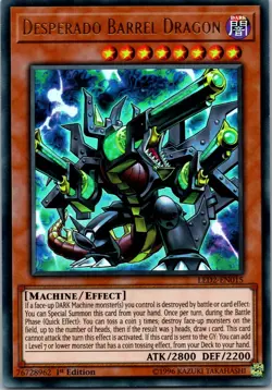 Yugioh Desperado Barrel Dragon LED2-EN015 1st Edition Ultra Rare NM - Image 1
