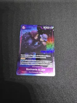 One Piece Card Game Rosinante & Law EB04-038 Alt Art SR - Image 1