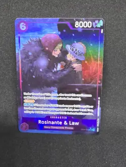 One Piece Card Game Rosinante & Law EB04-038 Alt Art SR - Image 3