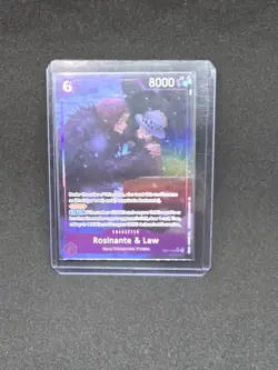 One Piece Card Game Rosinante & Law EB04-038 Alt Art SR - Image 5