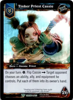Tinker Priest Cassie FOil World of Warcraft TCG WOW - Image 1