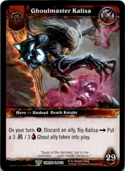 Ghoulmaster Kalisa Foil World of Warcraft TCG WOW - Image 1