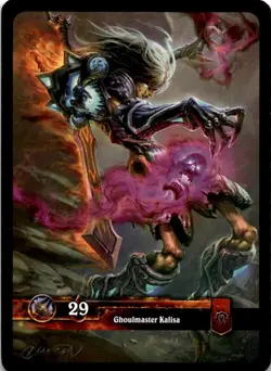 Ghoulmaster Kalisa Foil World of Warcraft TCG WOW - Image 2