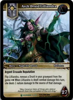 Arch Druid Lilliandra FOIL World of Warcraft TCG WOW - Image 1