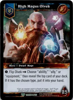 High Magus Olvek Foil World of Warcraft TCG WOW - Image 1