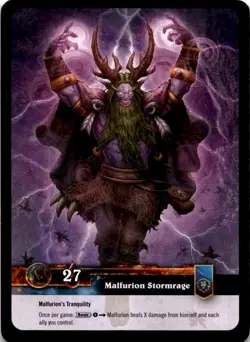 Malfurion Stormrage FOIL Alternate Art World of Warcraft TCG WOW - Image 2