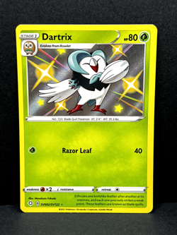 Dartrix SV002/SV122 Shiny Holo Rare Shining Fates Pokemon Card - NM - Image 1