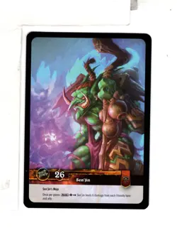 World of Warcraft TCG Card Sen'jin FOIL Near Mint Condition - Image 2