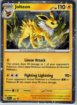 Jolteon - (Cosmos Holo) SVP 169 SV: Scarlet & Violet Promo - Pokemon Card - NM - Image 1