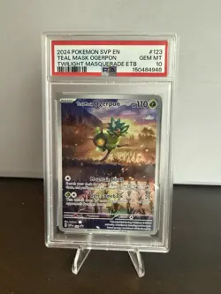 PSA 10 Teal Mask Ogerpon 123 Sv: Scarlet & Violet Promo Cards Holo - Image 1