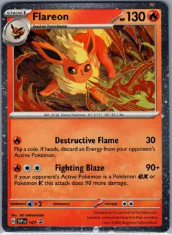 Flareon - (Cosmos Holo) SVP 167 SV: Scarlet & Violet Promo - Pokemon Card - NM - Image 1