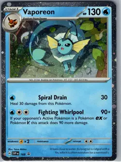 Vaporeon - (Cosmos Holo) SVP 168 SV: Scarlet & Violet Promo - Pokemon Card - NM - Image 1