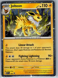 Jolteon - (Cosmos Holo) SVP 169 SV: Scarlet & Violet Promo - Pokemon Card - NM - Image 1
