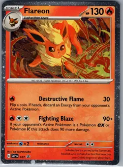 Flareon - (Cosmos Holo) SVP 167 SV: Scarlet & Violet Promo - Pokemon Card - NM - Image 1