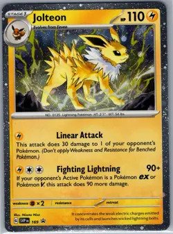 Jolteon - (Cosmos Holo) SVP 169 SV: Scarlet & Violet Promo - Pokemon Card - NM - Image 1
