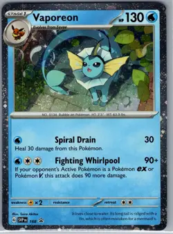 Vaporeon - (Cosmos Holo) SVP 168 SV: Scarlet & Violet Promo - Pokemon Card - NM - Image 1