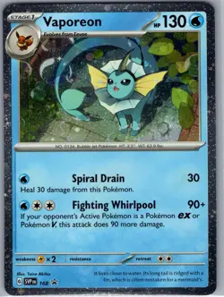 Vaporeon - (Cosmos Holo) SVP 168 SV: Scarlet & Violet Promo - Pokemon Card - NM - Image 1