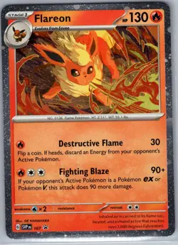 Flareon - (Cosmos Holo) 167 SV: Scarlet & Violet Promo - Pokemon Card - NM - Image 1