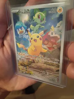 Pikachu 027 Sv: Scarlet & Violet Promo Cards Holo card is in pristine condition - Image 1